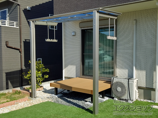 千葉県袖ケ浦市ののテラス屋根 フーゴF 独立テラスタイプ 単体 積雪〜20cm対応 施工例