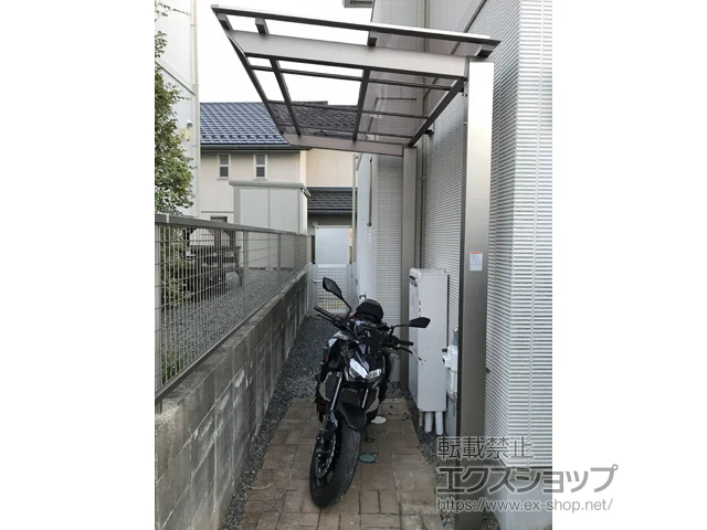 三重県桑名市のLIXIL(リクシル)のサイクルポート・自転車置き場 ネスカFミニ (フラットスタイル) 積雪～20cm対応 施工例