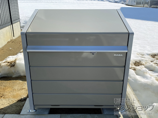 新潟県長岡市ののゴミステーション ダストボックスミニ パネル床タイプ DBN-106P 400L 施工例