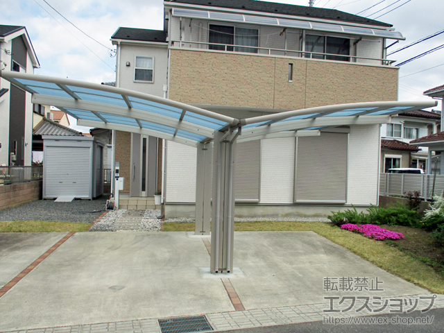 栃木県栃木市ののカーポート レイナポートグラン Y合掌　積雪〜20cm対応 施工例