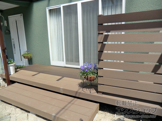 広島県廿日市市ののウッドデッキ リウッドデッキ 200 施工例