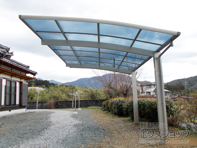 愛媛県南宇和郡愛南町ののカーポート プレシオスポート 積雪〜20cm対応 施工例