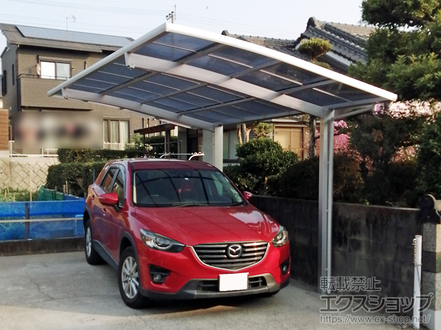鹿児島県姶良市ののカーポート ネスカR 積雪〜20cm対応 台風補償付 施工例