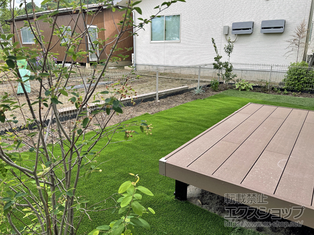 長野県佐久市ののフェンス・柵 メッシュフェンスG10-R 自由柱 施工例