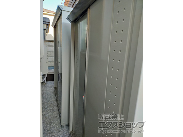 東京都練馬区のの物置・屋外倉庫 グランプレステージジャンプ 1879×750×2100（GP-197H-F） GP-197H-F-MW 施工例