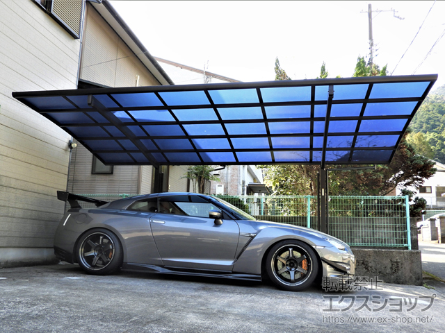 和歌山県東牟婁郡那智勝浦町ののカーポート レイナポートグラン　積雪〜20cm対応 施工例