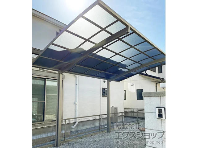 三重県四日市市のLIXIL(リクシル)のカーポート ネスカR (ラウンドスタイル) 積雪～20cm対応 施工例