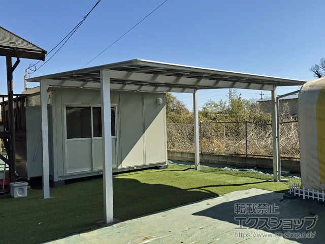 埼玉県狭山市ののカーポート ソリッドポート ワイド 積雪〜20cm対応 施工例