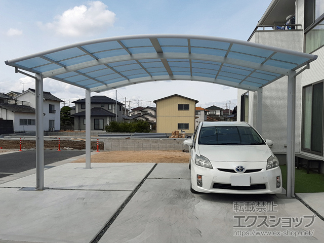 岡山県総社市ののカーポート レイナツインポートグラン　積雪〜20cm対応 施工例