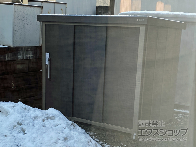 岩手県盛岡市のの物置・屋外倉庫 エスケーエイト SK8S-100 多雪型 2200×1600×1940 SK8S-100-GK 施工例