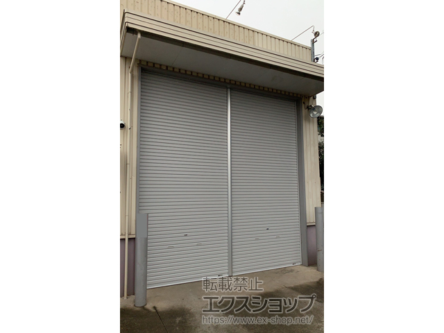 千葉県野田市ののガレージシャッター プラテアII スチールタイプ 手動式 内部付 施工例