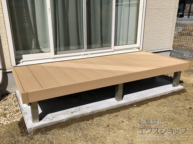 茨城県龍ケ崎市ののウッドデッキ リウッドデッキ 200 施工例