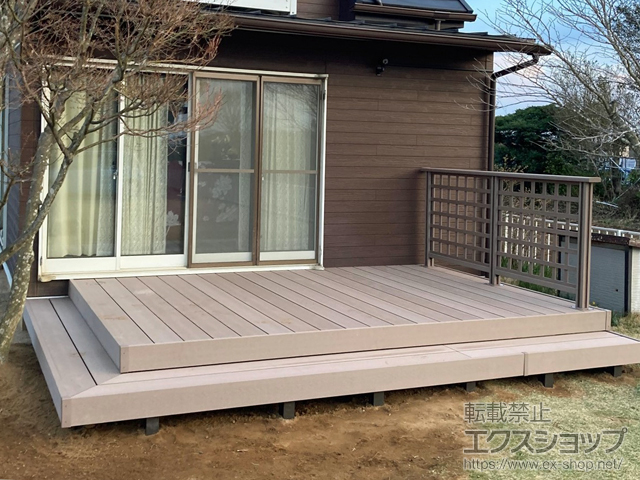 茨城県鉾田市ののウッドデッキ 樹ら楽ステージ 施工例