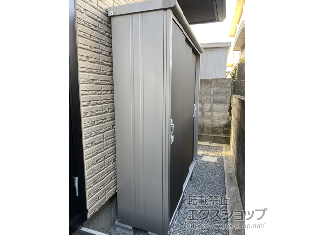 福岡県北九州市のの物置・屋外倉庫 エスモ 一般型 1797×520×1959（ESE-1805A） ESE-1805A-DW 施工例