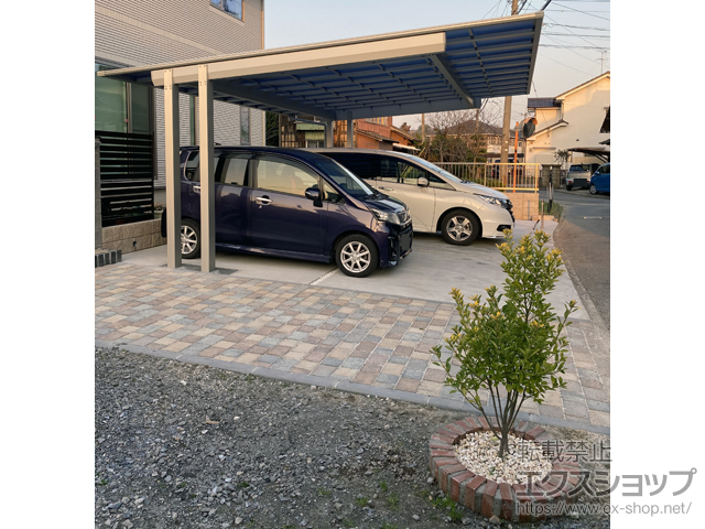 山梨県富士吉田市のYKKAPカーポート施工例(ジーポートneo A