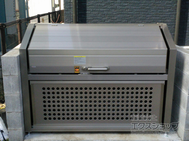 神奈川県川崎市ののゴミステーション ゴミストッカー PS型 （上開き+取外し式） GPSN-1612-07SC 施工例