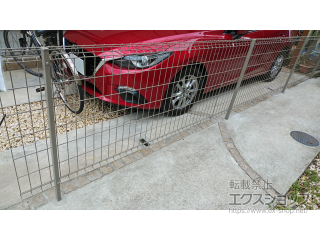 千葉県市川市ののフェンス・柵 ハイグリッドフェンスUF8型 フリーポールタイプ 施工例