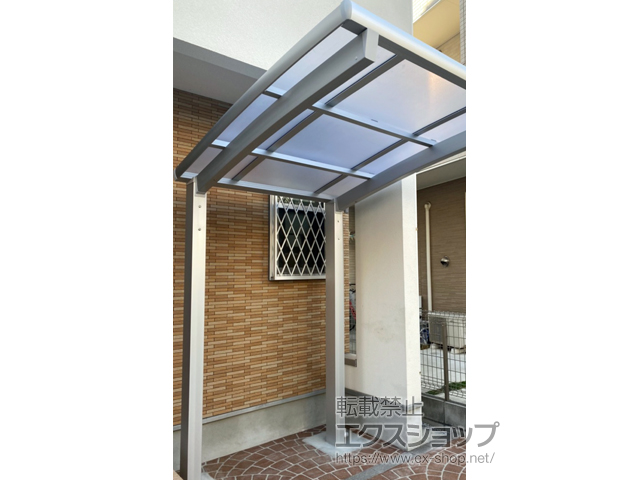 東京都荒川区ののサイクルポート・駐輪場 ネスカRミニ (ラウンドスタイル) 積雪〜20cm対応 施工例