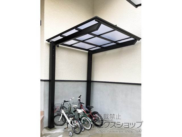 大阪府堺市ののサイクルポート・駐輪場 ネスカFミニ (フラットスタイル) 積雪〜20cm対応 施工例