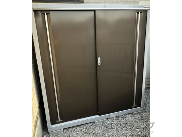 群馬県高崎市のの物置・屋外倉庫 シンプリー 一般型 1520×515×1603（MJX-155D-P） MJX-155D-P-TB 施工例