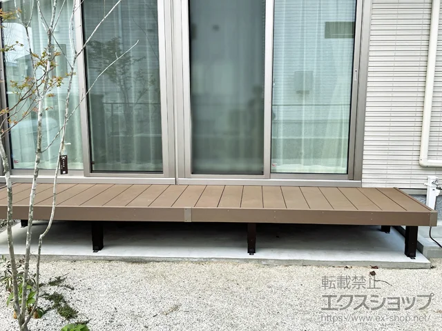 福岡県筑紫野市のYKKAPのウッドデッキ リウッドデッキ200 施工例