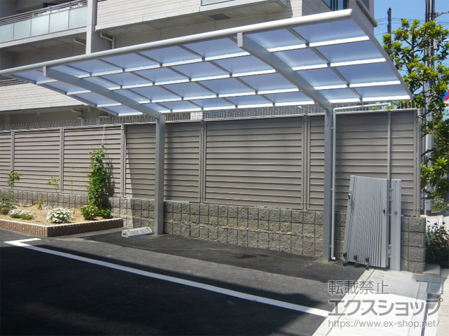大阪府大阪市ののカーポート ネスカR (ラウンドスタイル) 積雪〜20cm対応 施工例