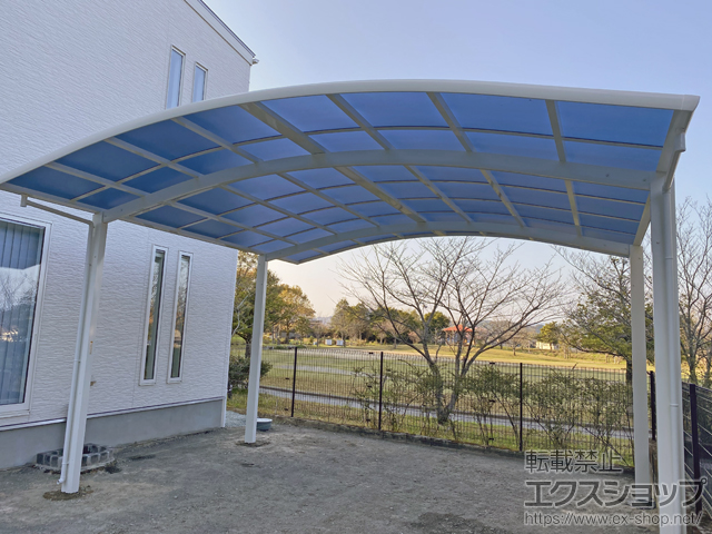 鹿児島県姶良市ののカーポート レイナツインポートグラン　積雪〜20cm対応 施工例