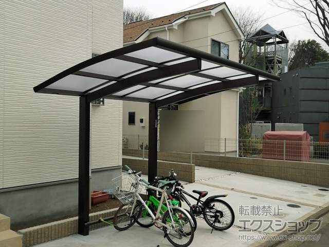 東京都小金井市ののサイクルポート・駐輪場 プレシオスポート ミニ 積雪〜20cm対応 施工例