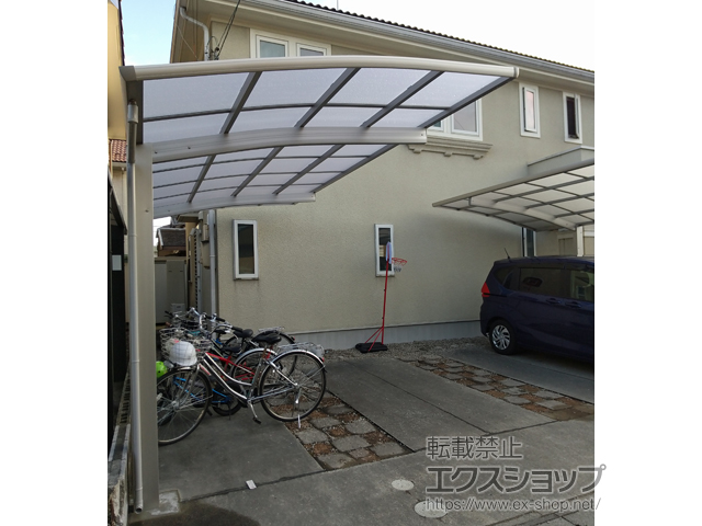 愛知県一宮市ののカーポート プレシオスポート 積雪〜20cm対応 施工例