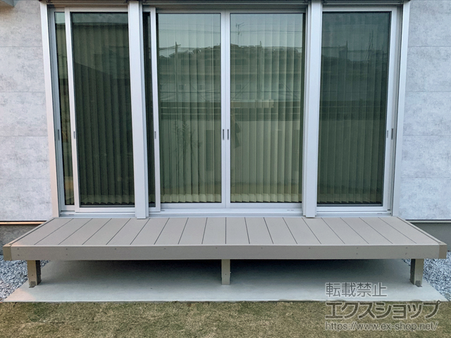 千葉県木更津市ののウッドデッキ リウッドデッキ 200 施工例