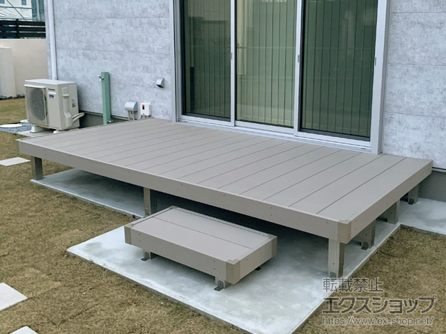 千葉県木更津市ののウッドデッキ リウッドデッキ 200 施工例