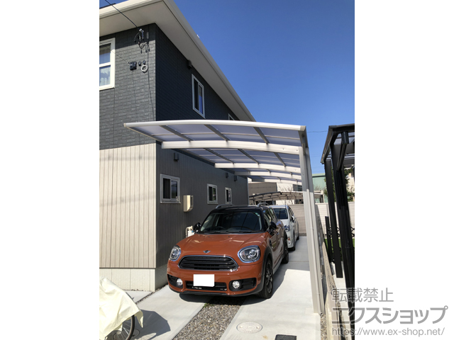 愛知県知立市ののカーポート プレシオスポート 縦連棟 積雪〜20cm対応 施工例