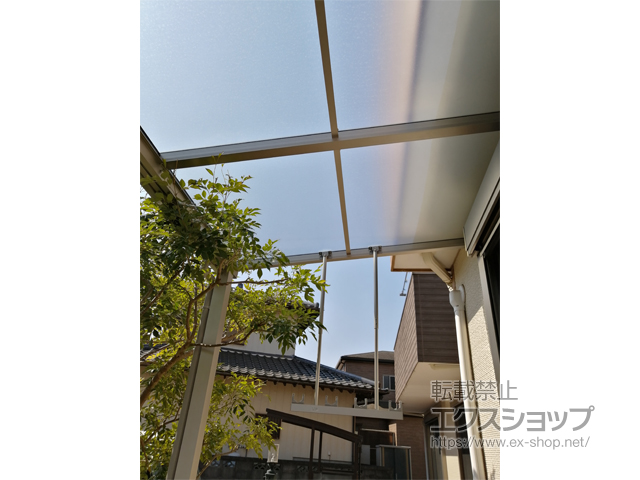 千葉県成田市ののテラス屋根 ソラリア F型 テラスタイプ 単体 積雪〜20cm対応 施工例