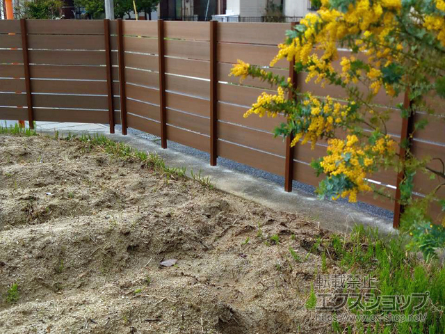 福岡県糸島市ののフェンス・柵 プラド/one ジョイントあり仕様 すき間10mm 施工例