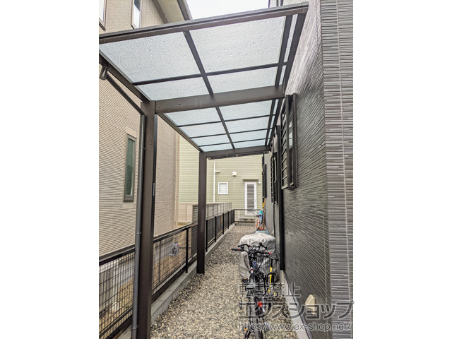 岐阜県大垣市ののサイクルポート・駐輪場 エフルージュグランミニ 積雪〜20cm対応 施工例