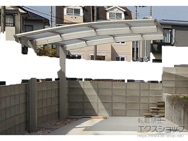 香川県さぬき市ののカーポート プレシオスポート 積雪〜20cm対応 施工例