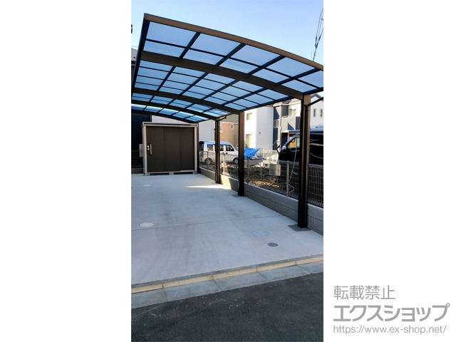東京都府中市ののカーポート レイナポートグラン 縦連棟　積雪〜20cm対応 施工例