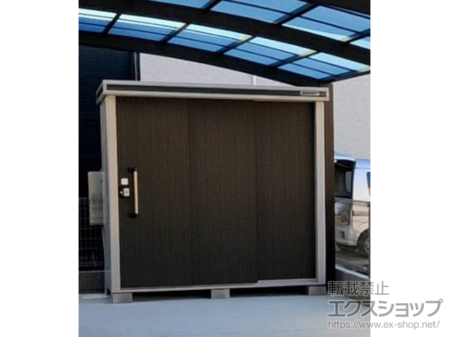 東京都府中市のの物置・屋外倉庫 エルモ 一般型 2220×820×2122 LMD-2208-DW 施工例