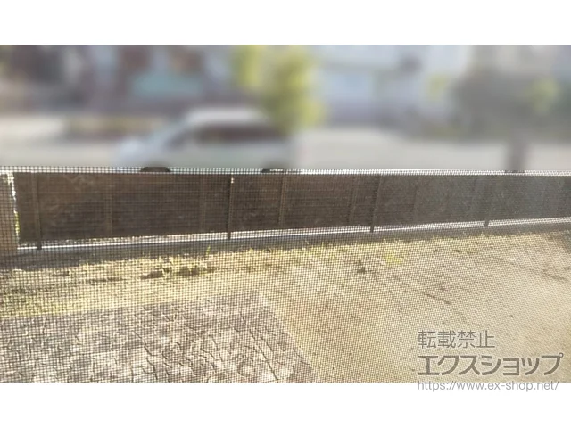 京都府相楽郡精華町のValue Selectのフェンス・柵・塀 ミエーネフェンス 目隠しルーバータイプ　自由柱施工 施工例
