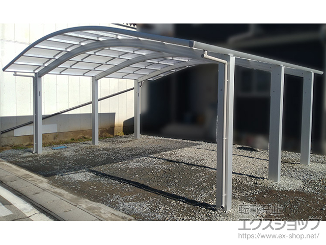 長野県佐久市ののカーポート レイナツインポートグラン50 積雪50cm対応 施工例