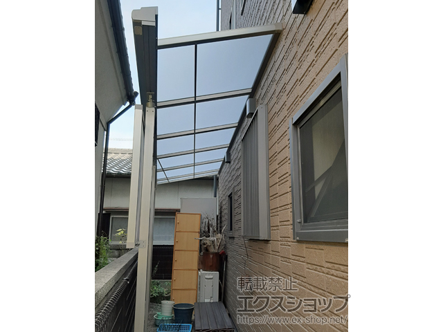 香川県高松市ののテラス屋根 スピーネ F型 テラスタイプ 単体 積雪〜20cm対応 施工例