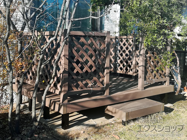 千葉県野田市ののウッドデッキ リウッドデッキ 200 施工例