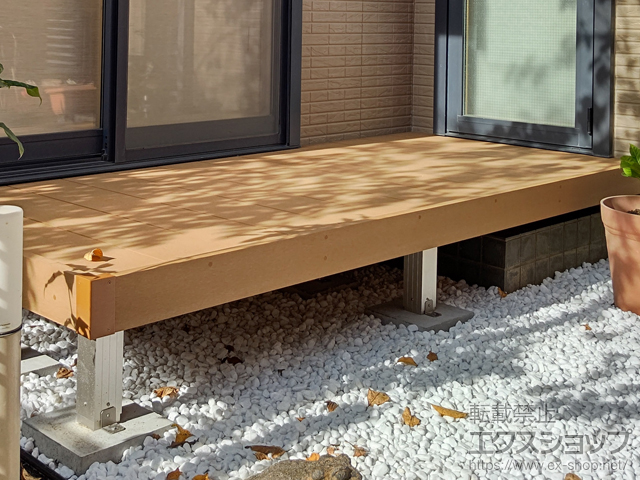 埼玉県春日部市ののウッドデッキ リウッドデッキ 200 施工例