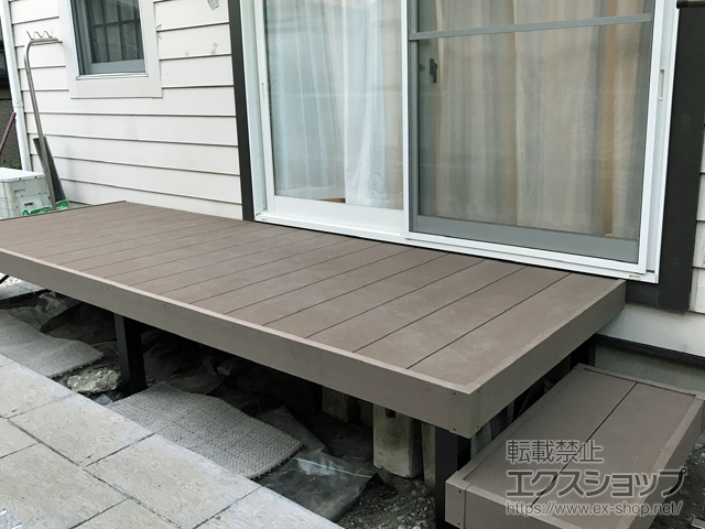 神奈川県座間市ののウッドデッキ リウッドデッキ 200 施工例