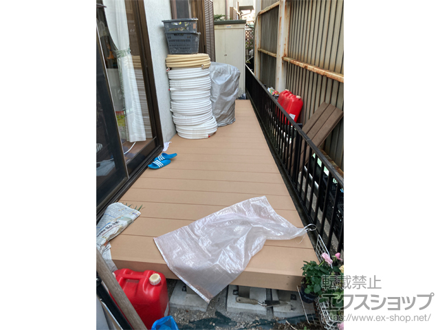 東京都あきる野市ののウッドデッキ リウッドデッキ 200 施工例