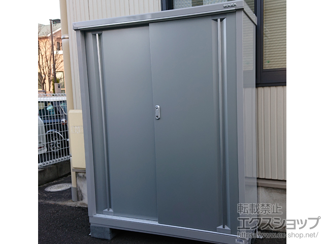 福島県郡山市のの物置・屋外倉庫 シンプリー 一般型 1320×415×1603 MJX-134D-PS 施工例