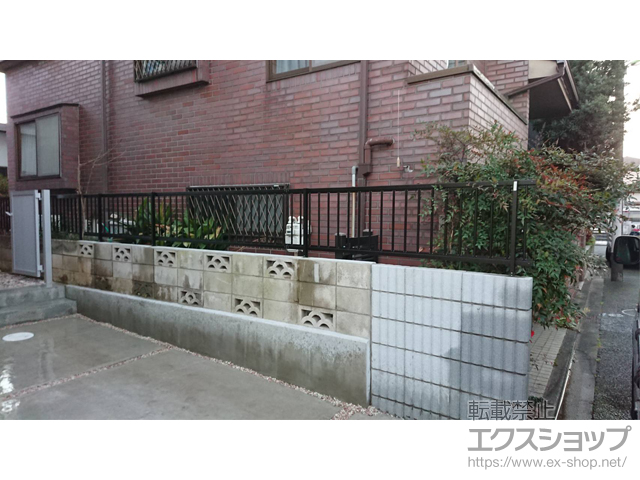 東京都世田谷区ののフェンス・柵 ハイサモア　フリーポールタイプ 施工例
