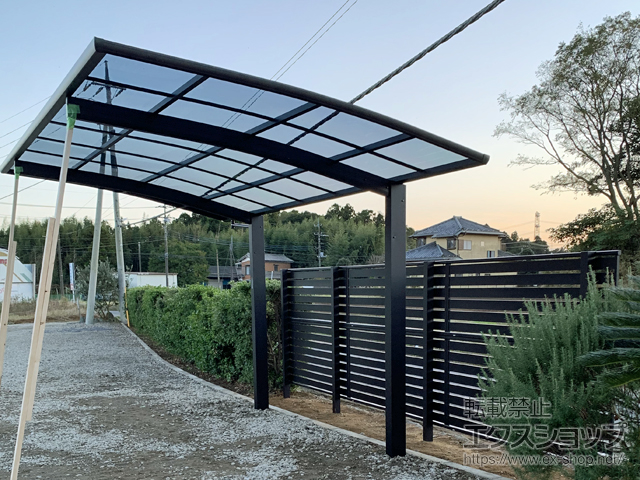 茨城県稲敷市ののカーポート プレシオスポート 積雪〜20cm対応 施工例