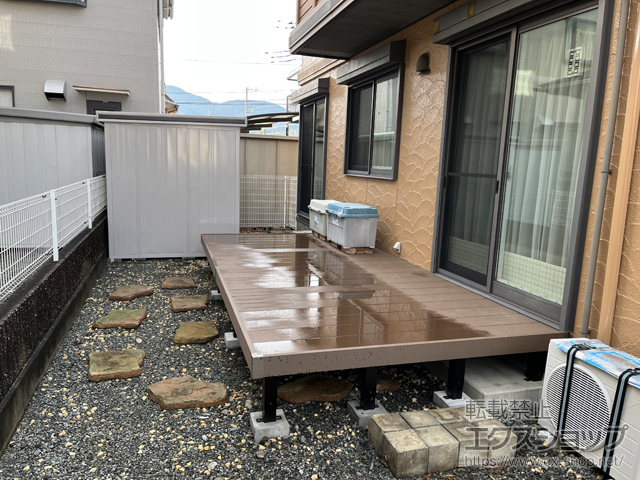静岡県富士市ののウッドデッキ リウッドデッキ 200 施工例