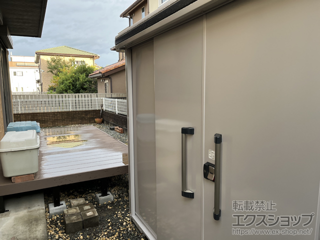 静岡県富士市のの物置・屋外倉庫 エルモ 一般型 2920×1870×2118 LMD-2918-CB 施工例